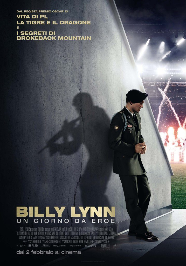 Billy Lynn: Un Giorno da Eroe, Poster italiano del film di Ang Lee