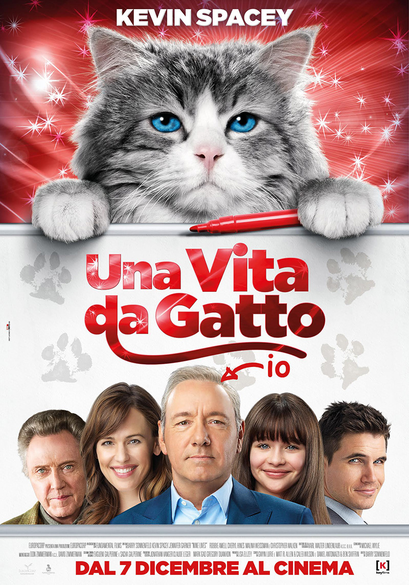 Una vita da gatto: il poster ufficiale della commedia più felina dell’anno