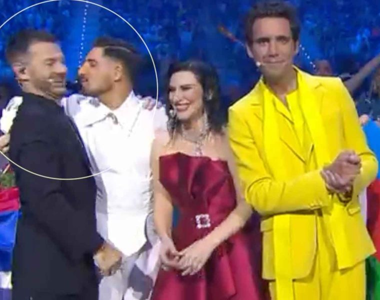 Michael Ben Davide eurovision bacio cattelan