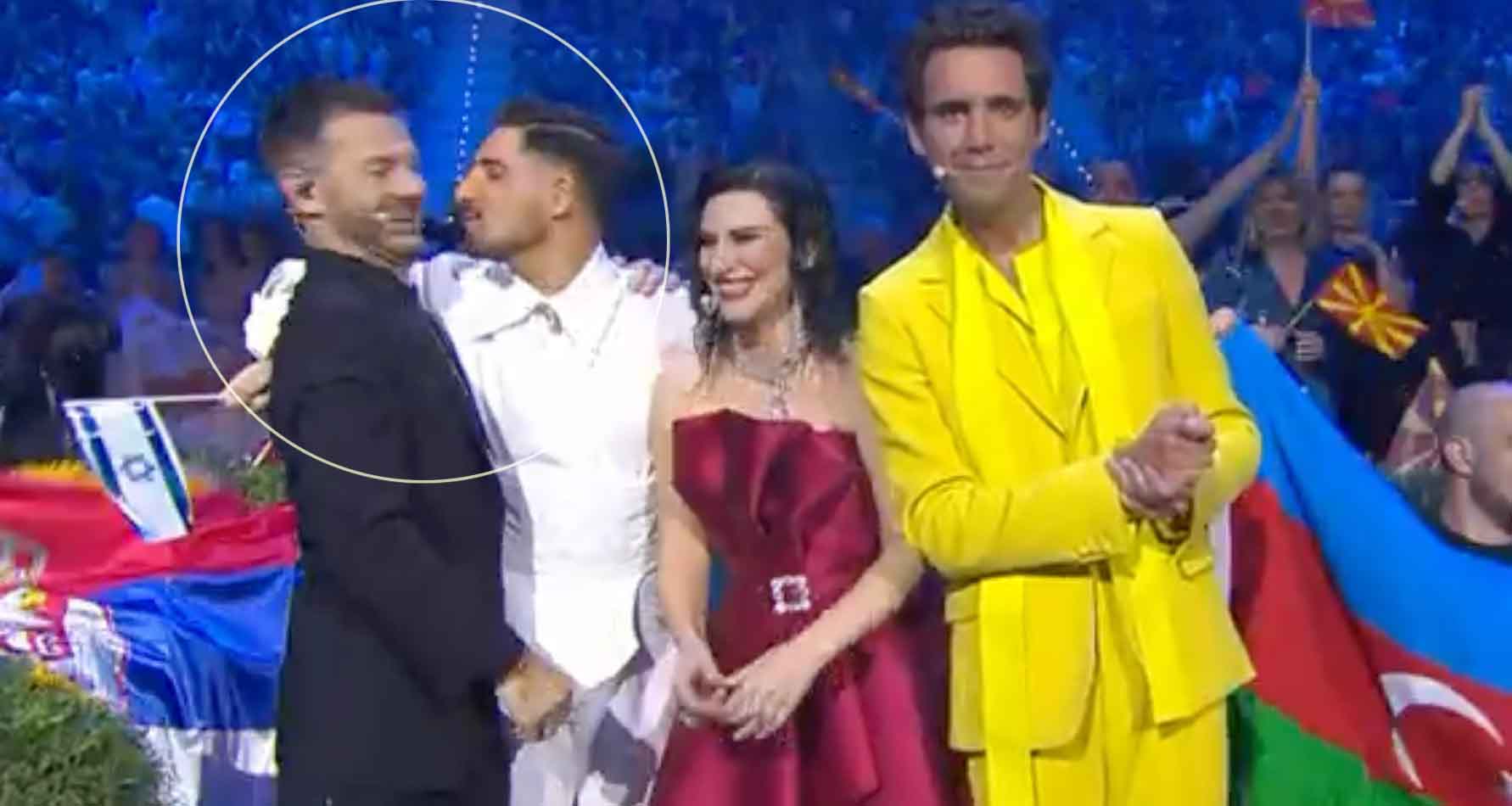 Michael Ben Davide eurovision bacio cattelan